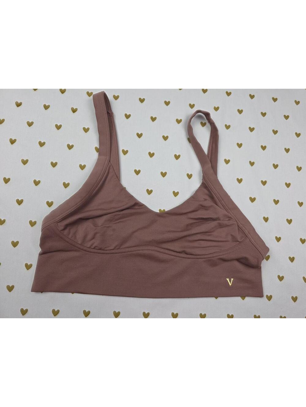 Victorias Secret Brown Soft Comfortable small Bralette Bra Top Tank
